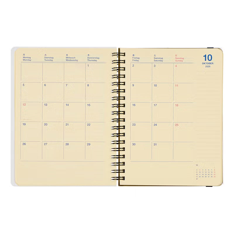 2027 Rollbahn Diary《Large | Yellow》