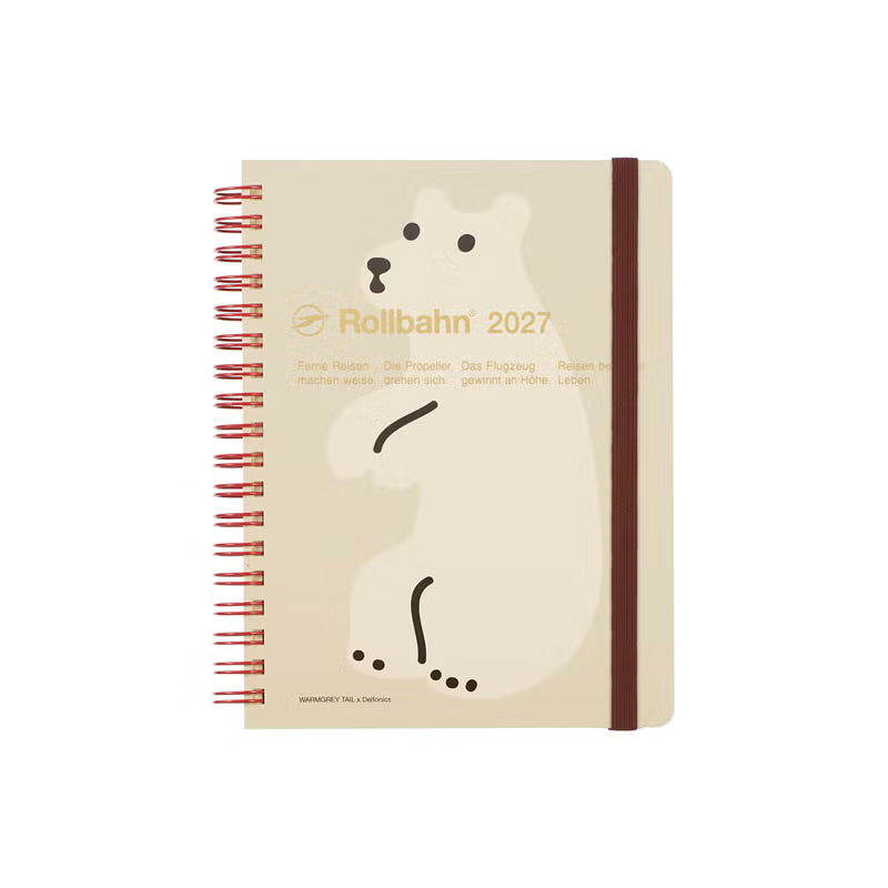 2027 Rollbahn Diary《Large Warmgrey Tail | Beige》