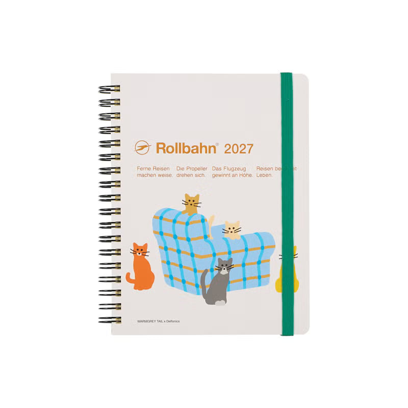 2027 Rollbahn Diary《Large Warmgrey Tail | White》