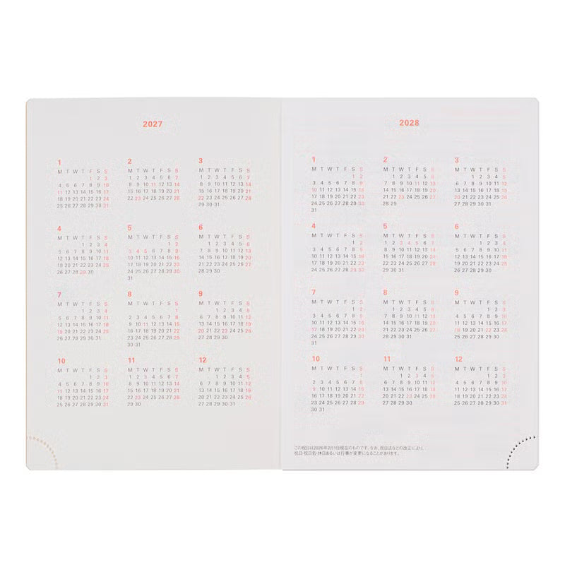 2027 Rollbahn Diary《A6 Glimmer | Orange》