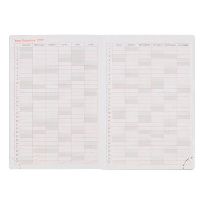 2027 Rollbahn Diary《A6 Glimmer | Orange》