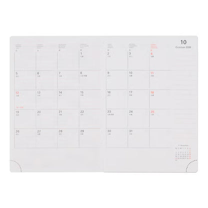 2027 Rollbahn Diary《A6 Glimmer | Orange》