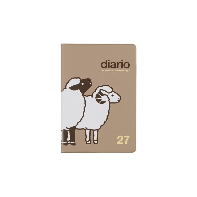 2027 Rollbahn Diary《A6 Sheep | Greige》