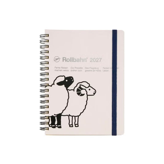 2027 Rollbahn Diary《Large Sheep | White 》