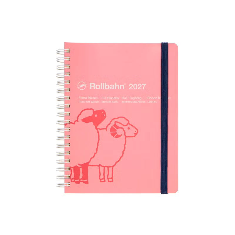 2027 Rollbahn Diary《Large Sheep | Pink 》