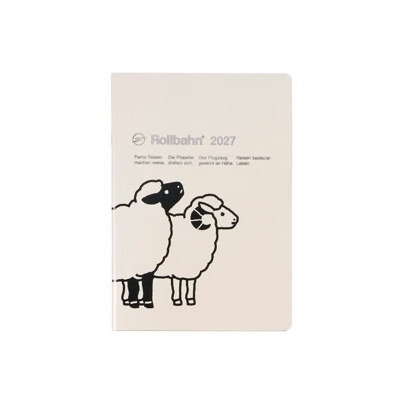 2027 Rollbahn Diary《B6 Sheep | White》