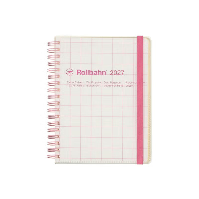 2027 Rollbahn Diary《Large Clear Check  | Pink》