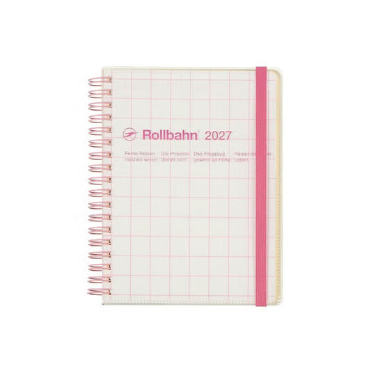 2027 Rollbahn Diary《Large Clear Check  | Pink》
