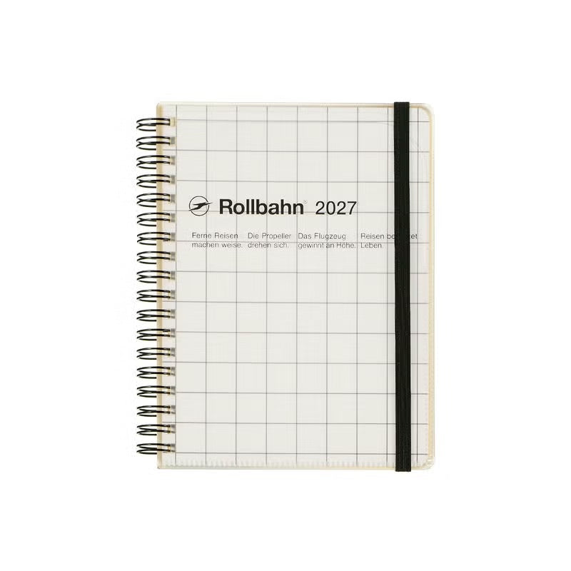 2027 Rollbahn Diary《Large Clear Check  | Black》