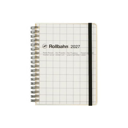 2027 Rollbahn Diary《Large Clear Check  | Black》