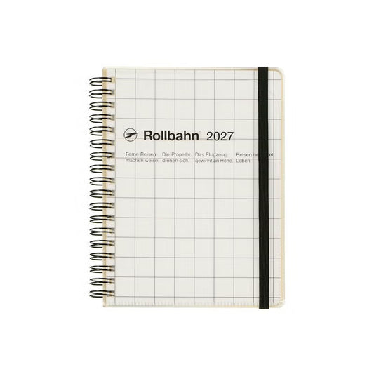 2027 Rollbahn Diary《Large Clear Check  | Black》