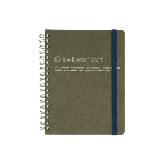 2027 Rollbahn Diary《Large Homme | Olive》