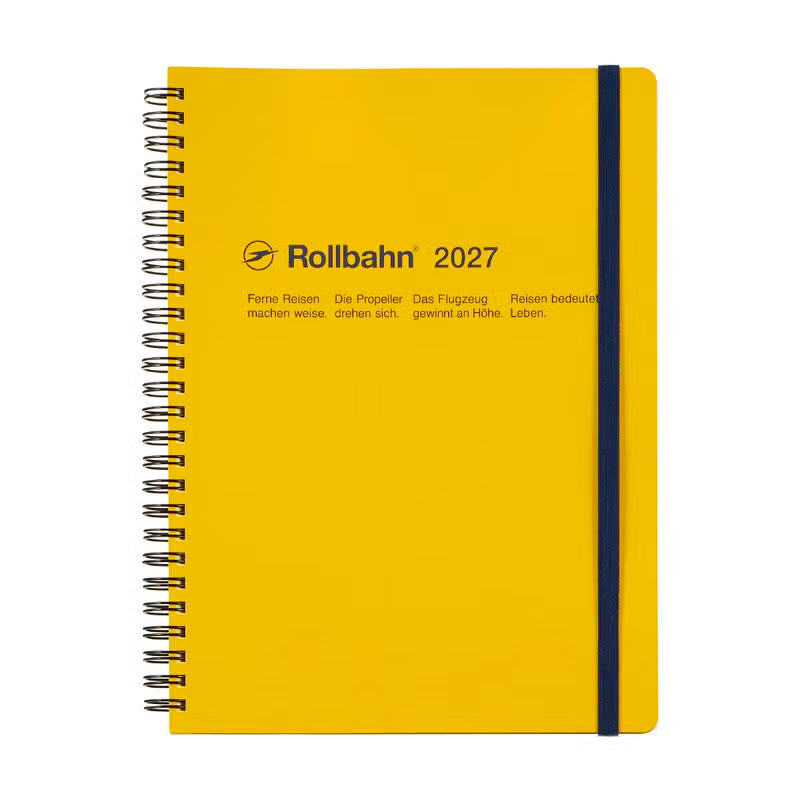 2027 Rollbahn Diary《Extra Large | Yellow》