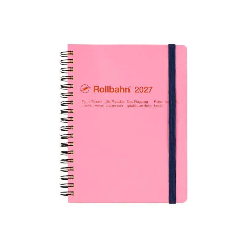 2027 Rollbahn Diary《Large | Pink》