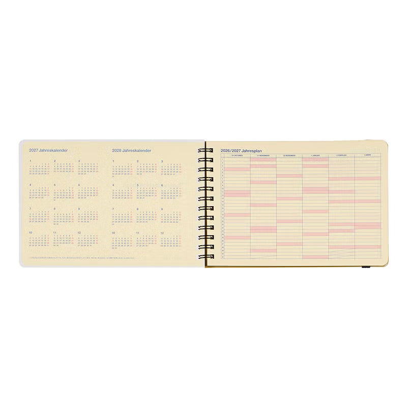 2027 Rollbahn Diary《Large Horizontal | Yellow》