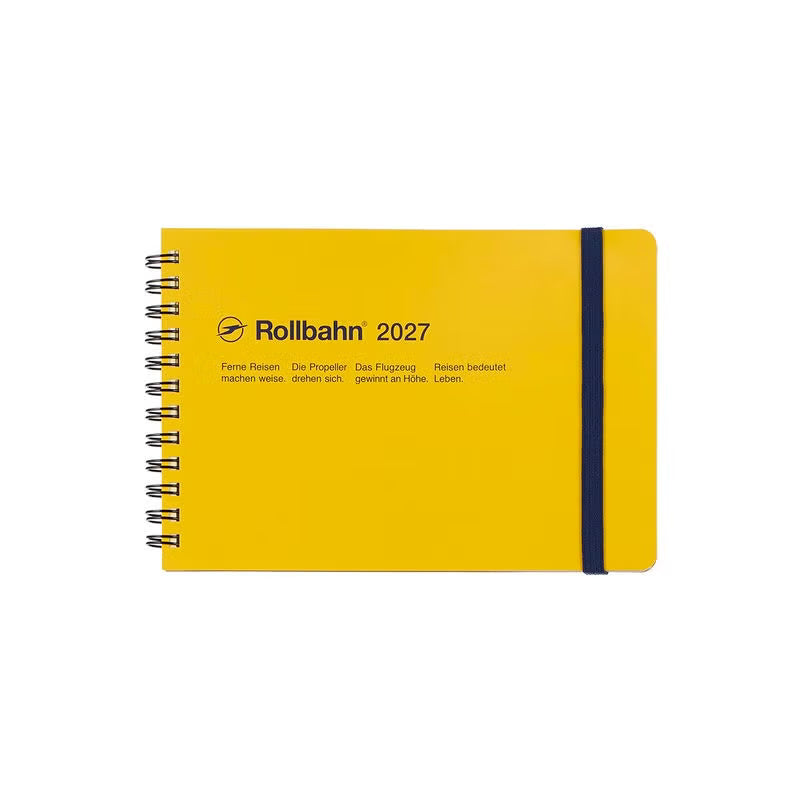 2027 Rollbahn Diary《Large Horizontal | Yellow》