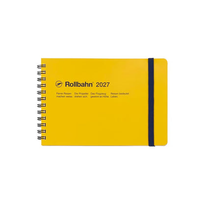 2027 Rollbahn Diary《Large Horizontal | Yellow》