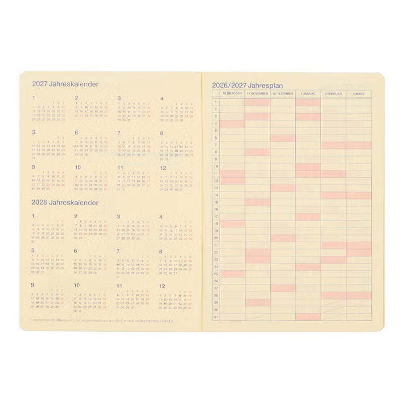 2027 Rollbahn Diary《B6 | Black》