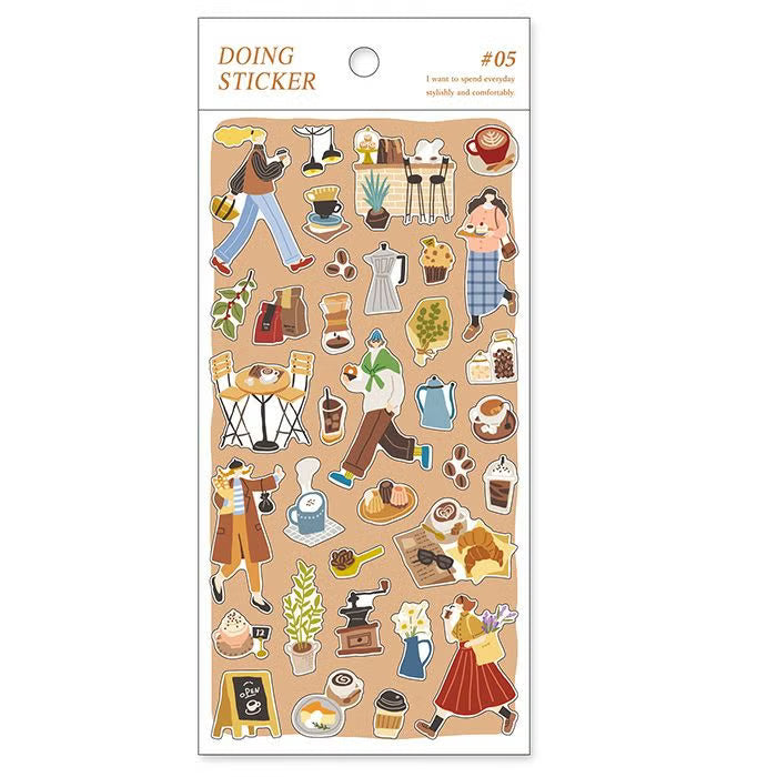 Café Doing Series Sticker Sheet · Mind Wave
