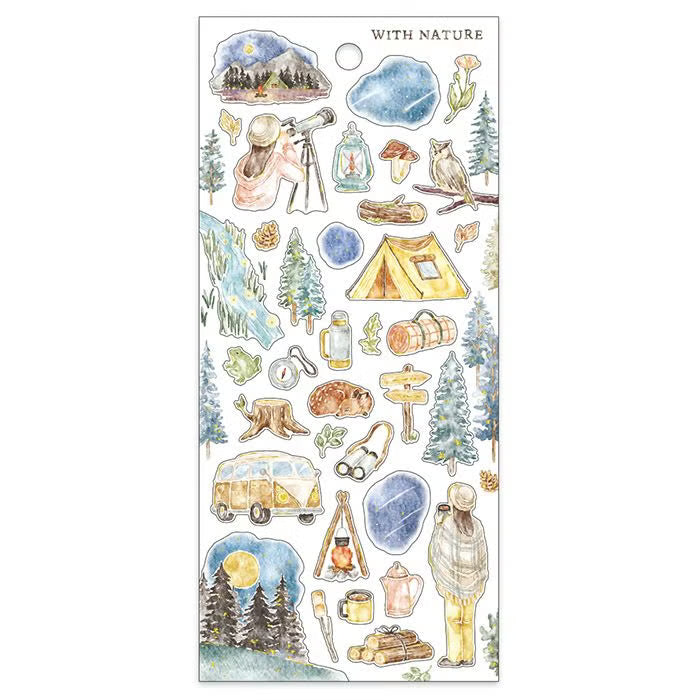 Astronomical Observation With Nature Series Sticker Sheet · Mind Wave