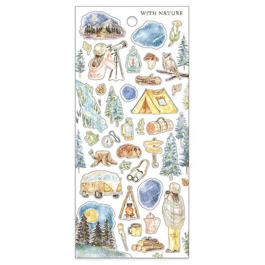 Astronomical Observation With Nature Series Sticker Sheet · Mind Wave