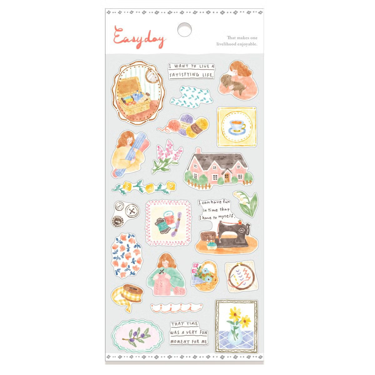 Sewing Easy Day Series Sticker Sheet · Mind Wave
