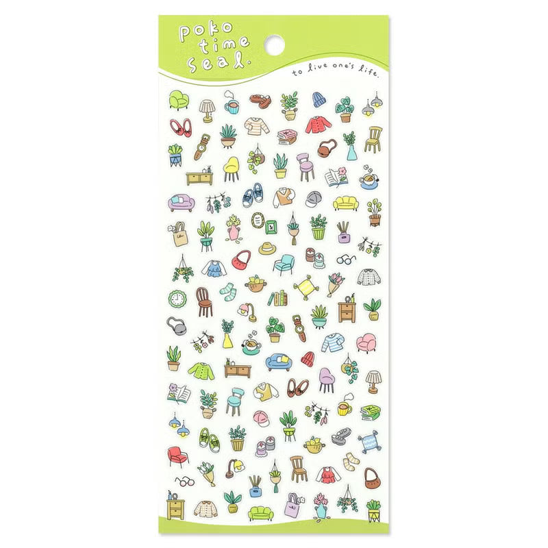 Room Poko Time Series Sticker Sheet · Mind Wave