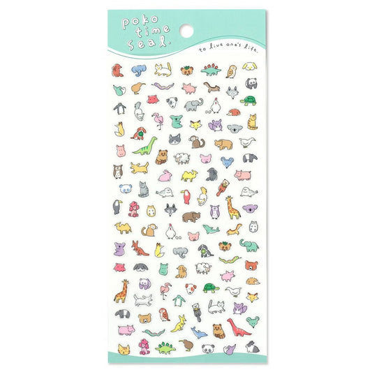 Animals Poko Time Series Sticker Sheet · Mind Wave