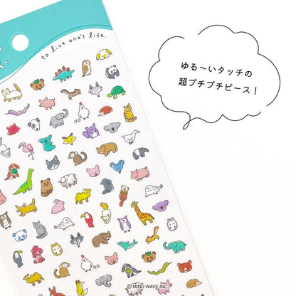 Animals Poko Time Series Sticker Sheet · Mind Wave
