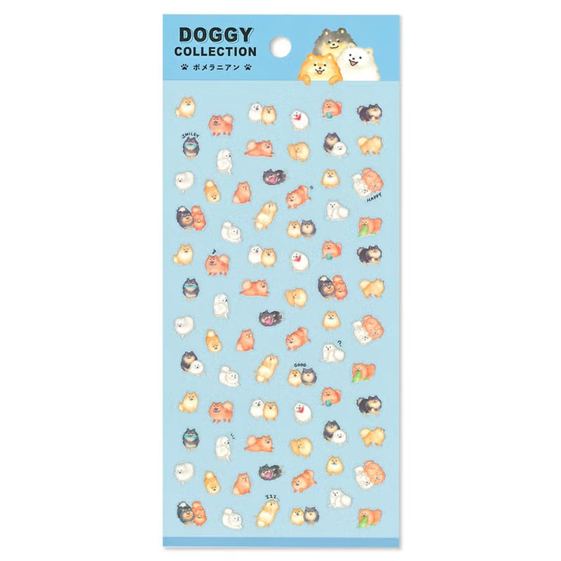 Pomeranian Doggy Collection Series Sticker Sheet · Mind Wave