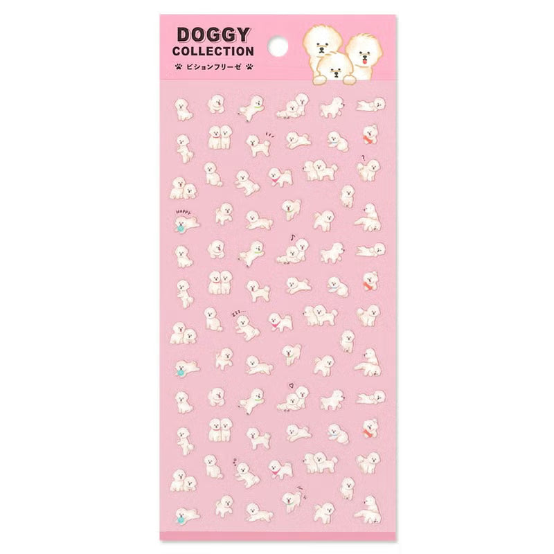 Bichon Frise Doggy Collection Series Sticker Sheet · Mind Wave