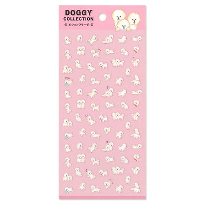 Bichon Frise Doggy Collection Series Sticker Sheet · Mind Wave