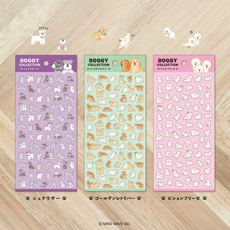 Bichon Frise Doggy Collection Series Sticker Sheet · Mind Wave