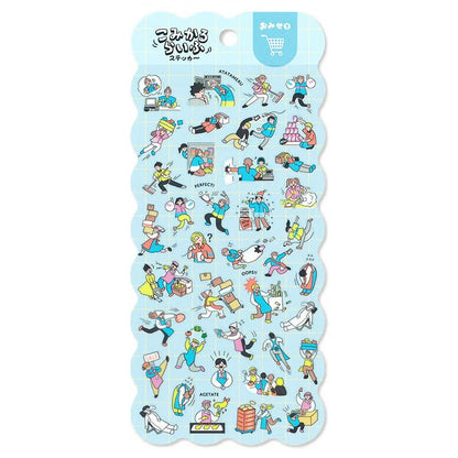 Grocery Shop Comical Life Sticker Sheet · Mind Wave