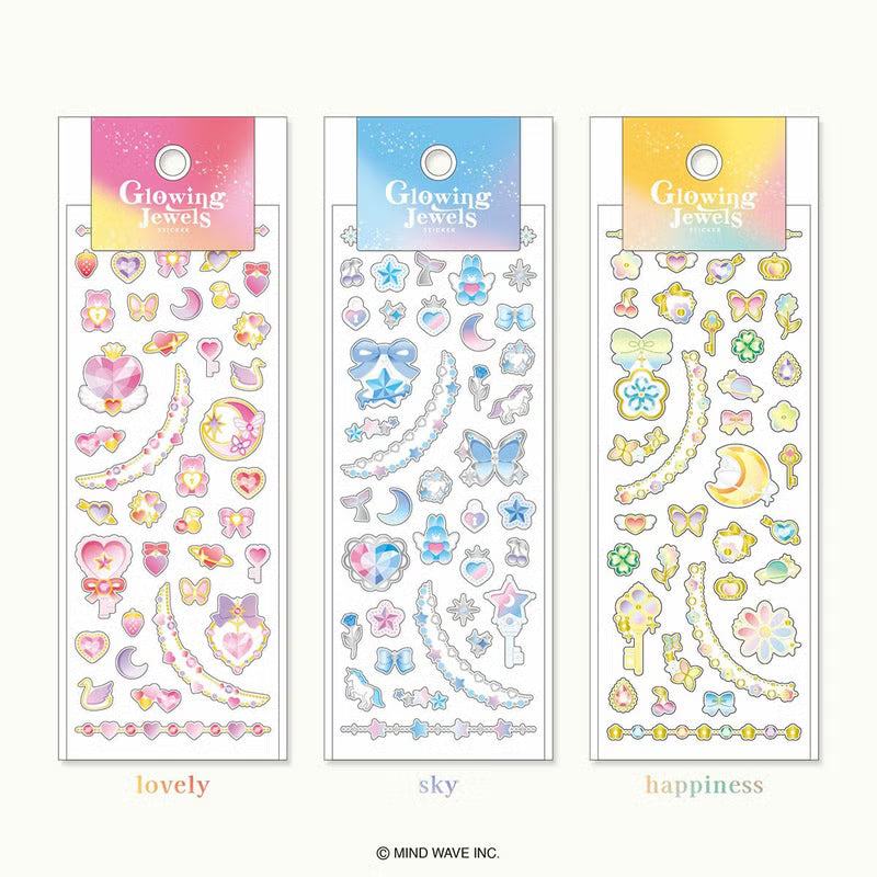 Lovely Glowing Jewels Sticker Sheet · Mind Wave