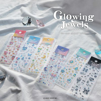 Lovely Glowing Jewels Sticker Sheet · Mind Wave