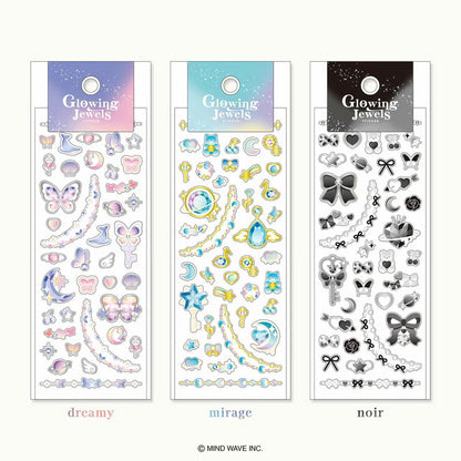Dreamy Glowing Jewels Sticker Sheet · Mind Wave