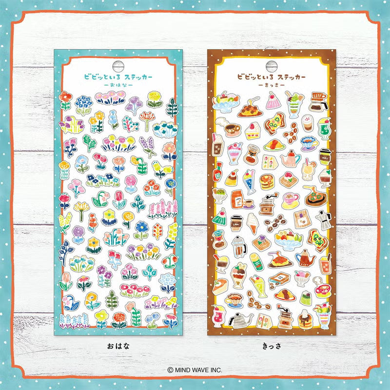 Cafe Vivid Color Sticker Sheet · Mind Wave
