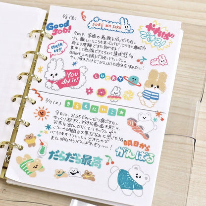 Kuma Rakugaki Sticker Sheet · Mind Wave
