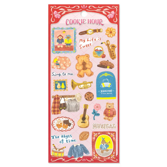 Bear Cookie Hour Sticker Sheet · Mind Wave