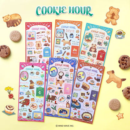Bear Cookie Hour Sticker Sheet · Mind Wave