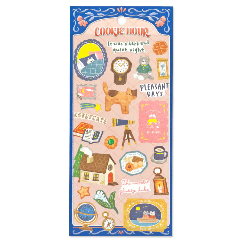 Cat Cookie Hour Sticker Sheet · Mind Wave