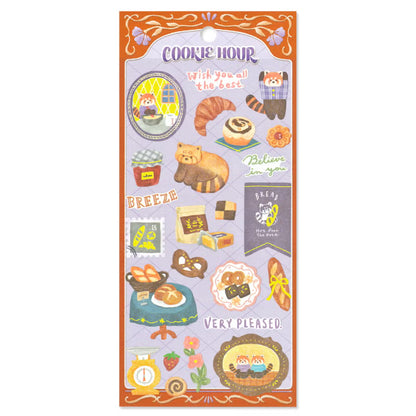 Red Panda Cookie Hour Sticker Sheet · Mind Wave