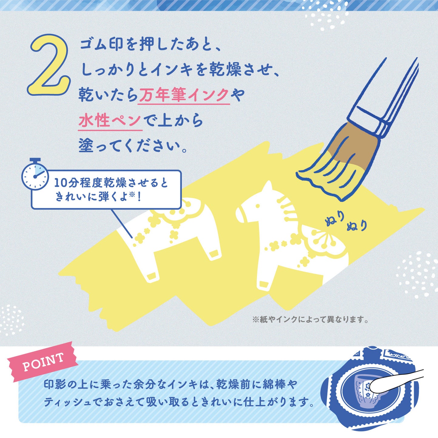 Ukidel Shachihata Stamp Pad Set