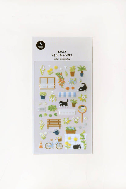 A Green Alley Sticker Sheet · Suatelier Design