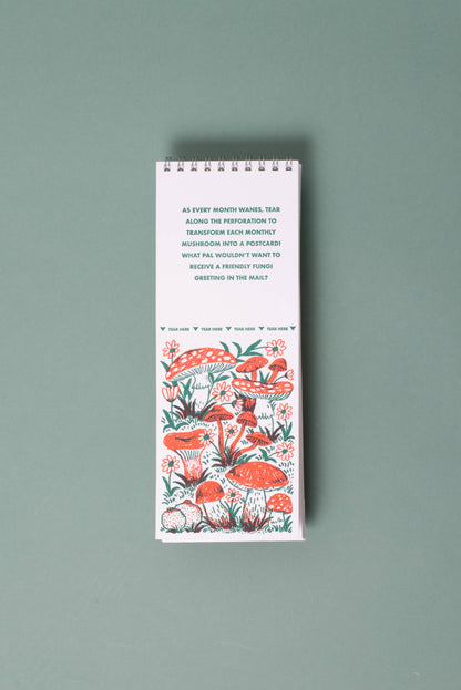 2027 Gnomes & Mushrooms Postcard Wall Calendar · Phoebe Wahl & Egg Press