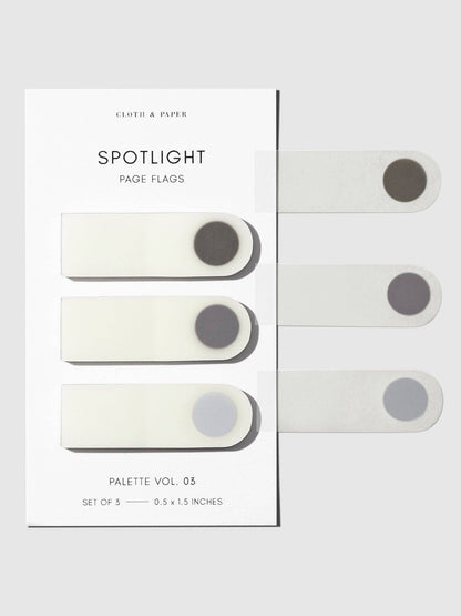 Vol. 1E Spotlight Page Flag Set · Cloth & Paper