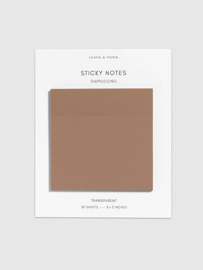 Transparent Aspen Sticky Notes · Cloth & Paper