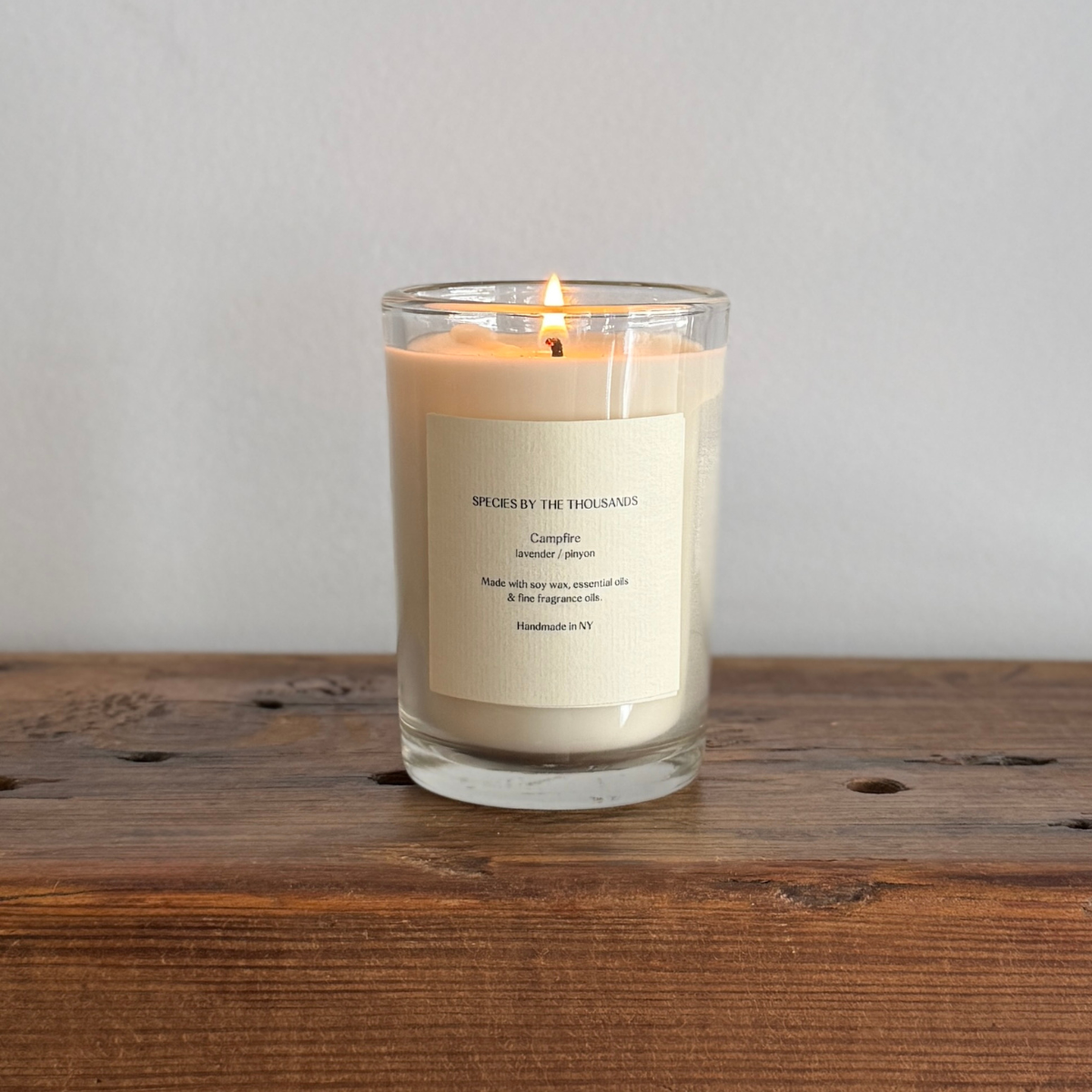 Campfire, Pinyon + Lavender Handcrafted Scented Soy Candle · Species by the Thousands