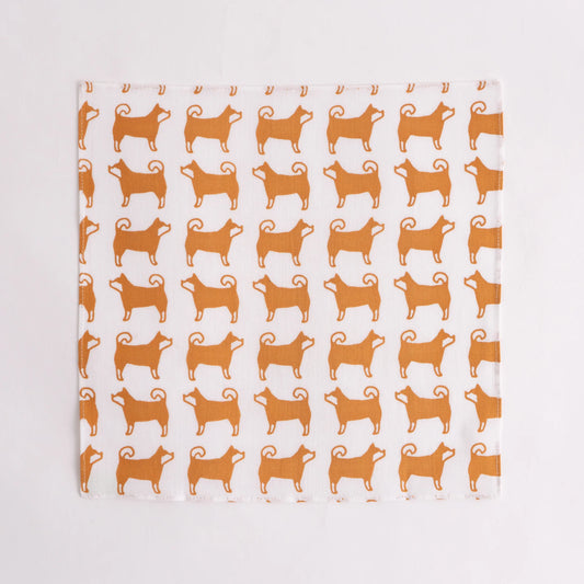 Dogs Inu-Komon / Cocktail Size - Tenugui towel / Kamawanu